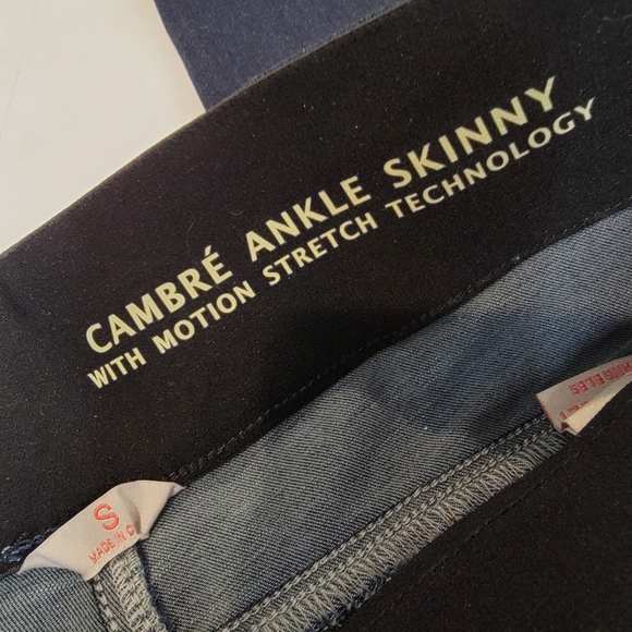 Laurie Felt Women's Cambré Denim Ankle Skinny Pull-on Jeans Small 6/8 - Picture 5 of 13